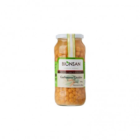 Cigrons ecològics cuits, 400gr. Veritas