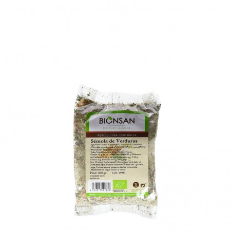 Sémola de verdures ecològica, 400gr. Bionsan