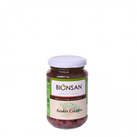 Azukis cocidos ecológicos, 220gr. Bionsan